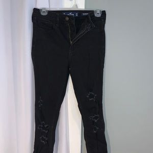 Hollister Black ripped jeans